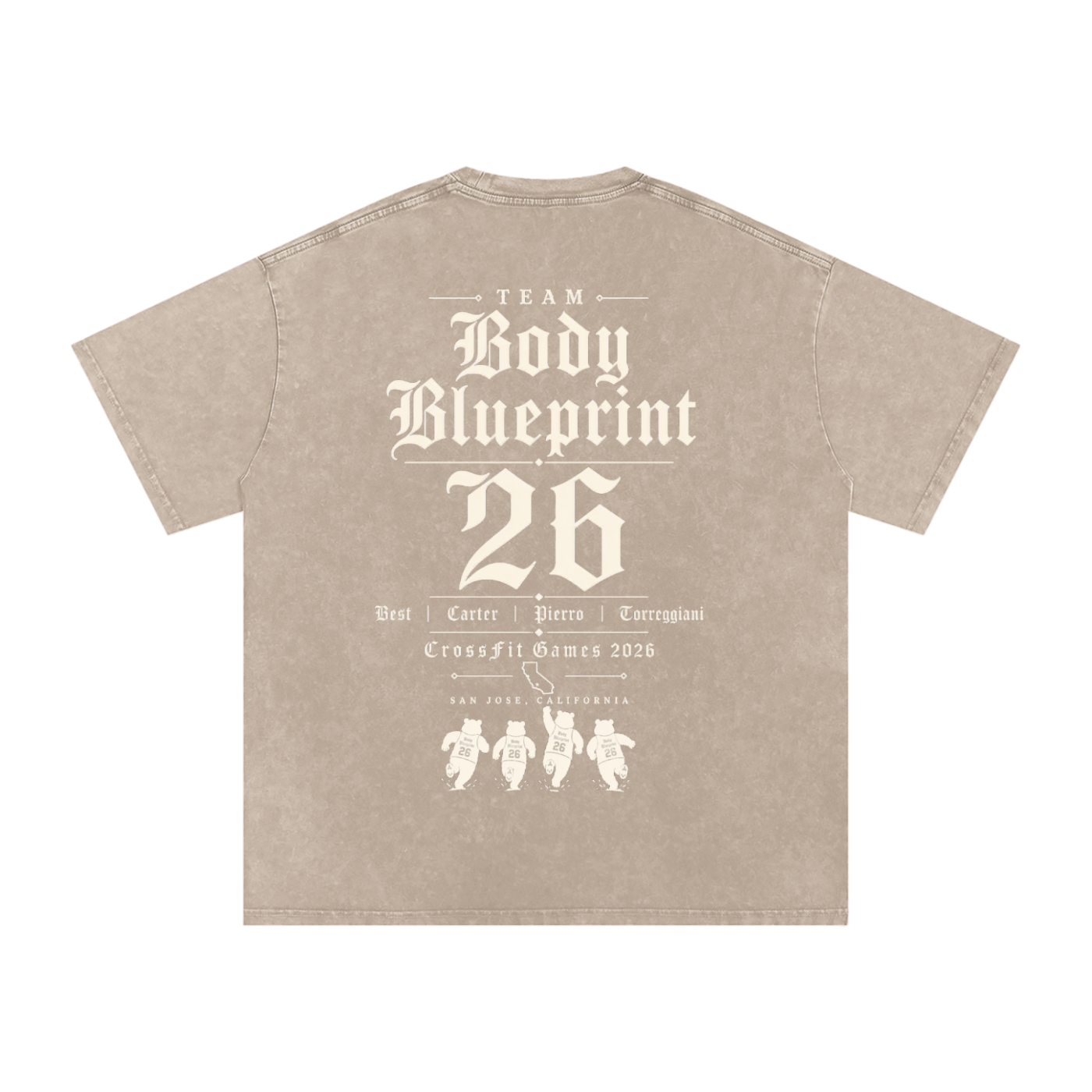 Snow Washed Oversized Cotton T-Shirt