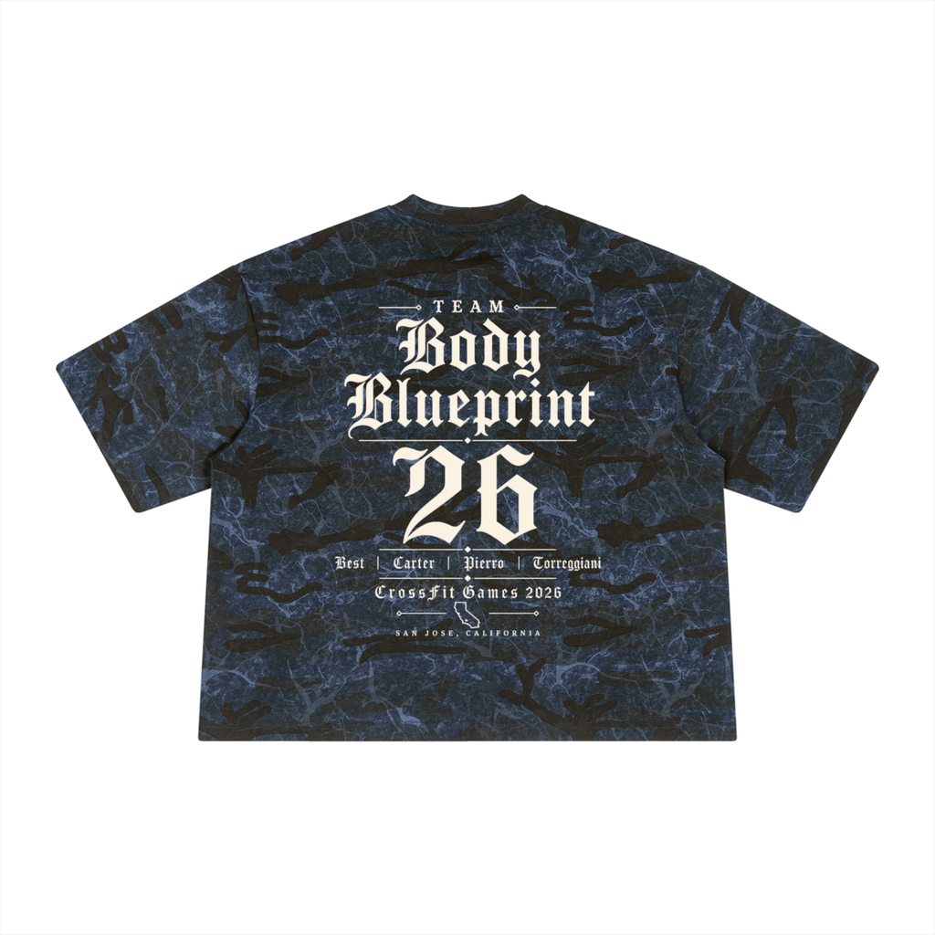 LIMITED GAMES DROP-Unisex Boxy Camo Print T-Shirt