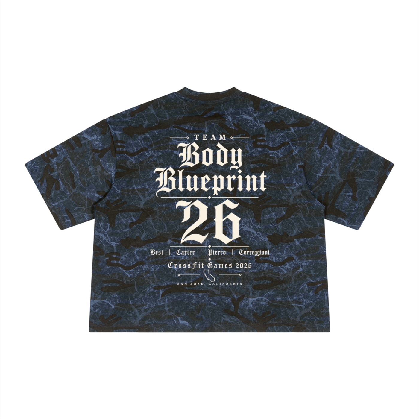 LIMITED GAMES DROP-Unisex Boxy Camo Print T-Shirt