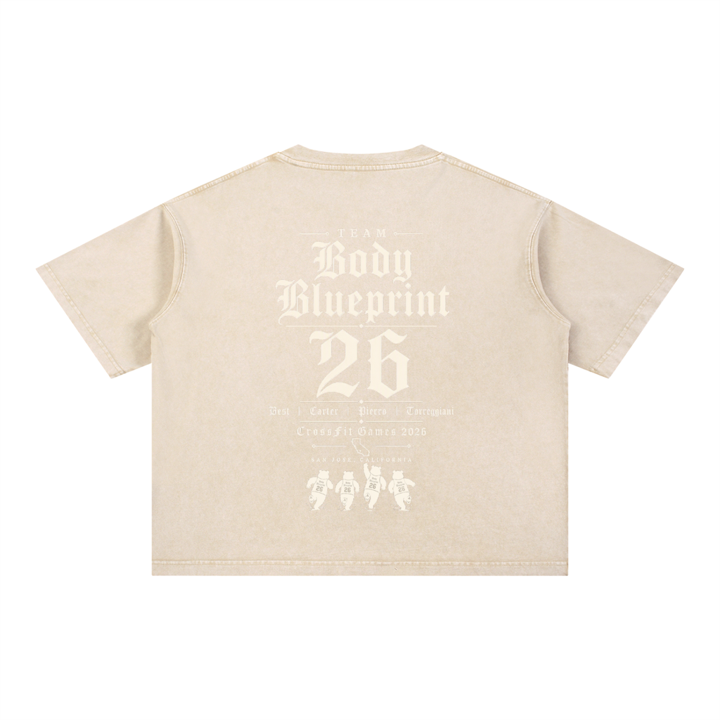 Mineral Wash Boxy Cotton T-Shirt
