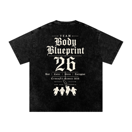 Snow Washed Oversized Cotton T-Shirt